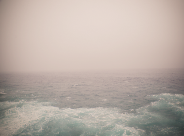 stormy ocean scene